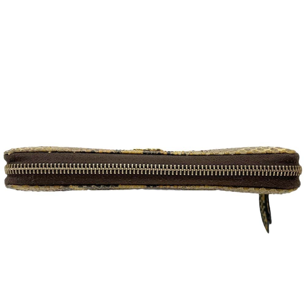 Gucci Double GG Zip Wallet Python Long Compartment - image 6